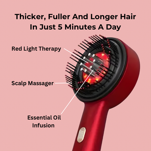 Portable Red Light Massaging Brush