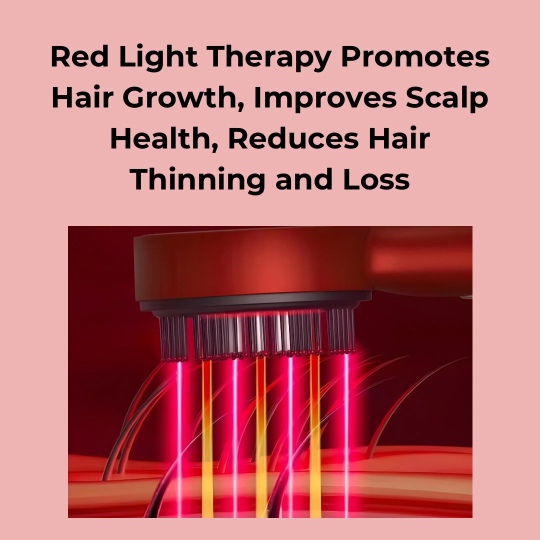 Portable Red Light Massaging Brush